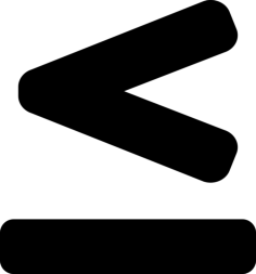 Math Less Than Equal Line Art Svg Vector, Free Vectors File